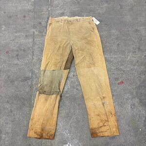 Vintage Film Costume 40s 50s Does Victorian Distressed Corduroy Western Pants L